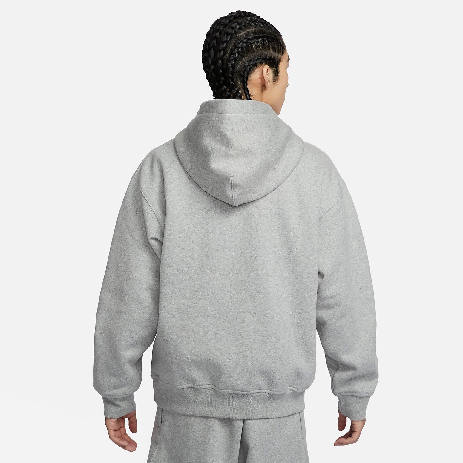Nike Sportswear Solo Swoosh Fleece Pullover Hoodie 'Grey' FN3348-063