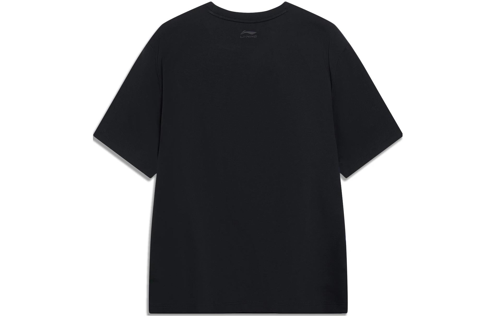 Li-Ning Hoops Comics Graphic T-shirt 'Black' AHST569-2