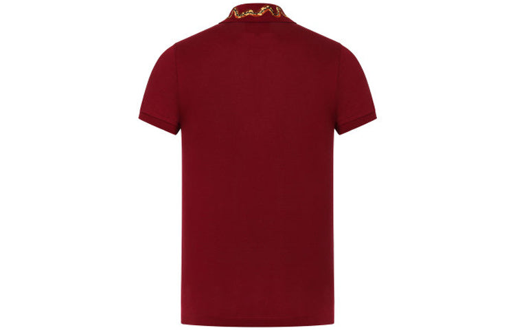 Gucci Coral Snake Embroidered Polo Shirt For Men Red 408323-X7332-6240