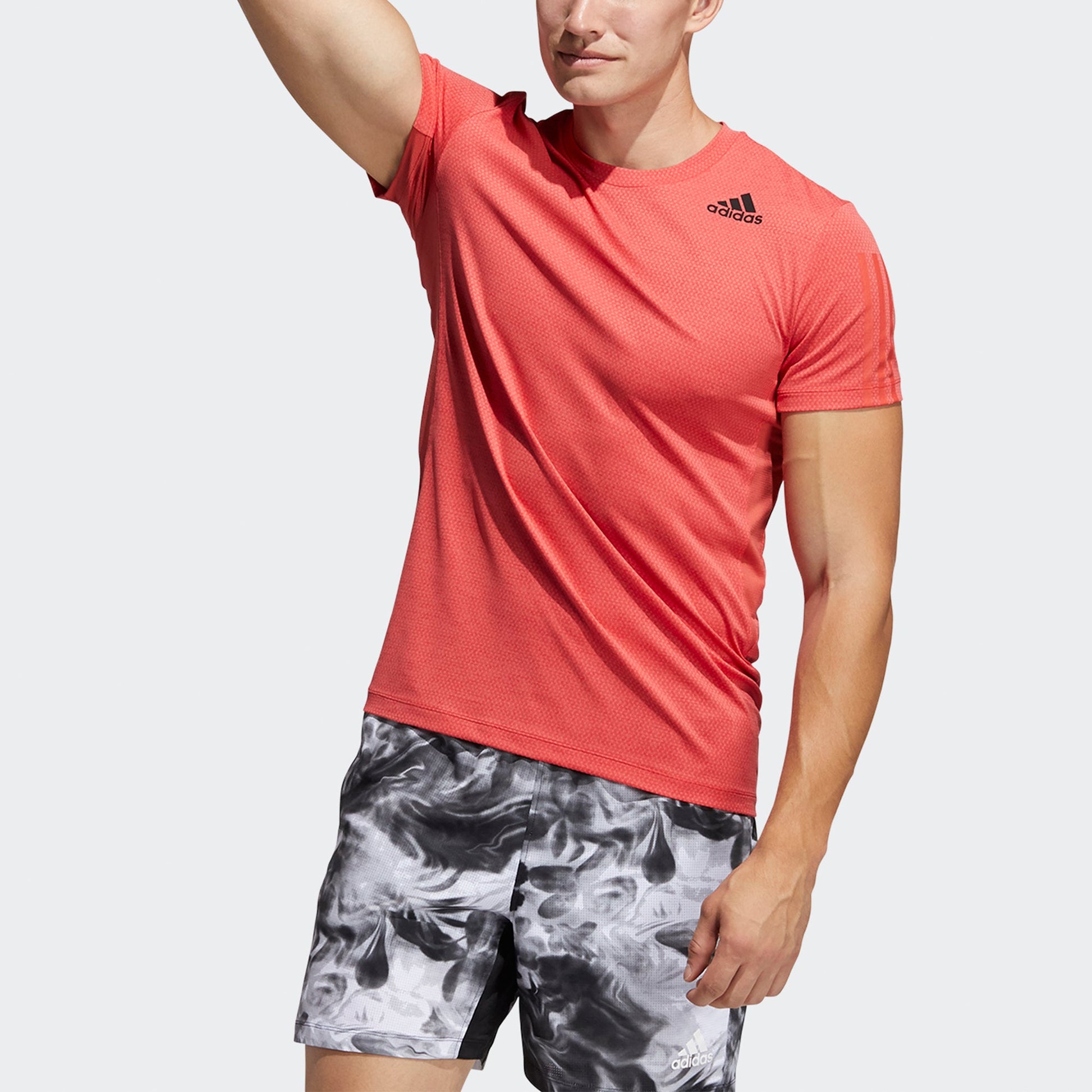 adidas H.rdy 3s Tee Intense Training Sports Short Sleeve Red GP7657