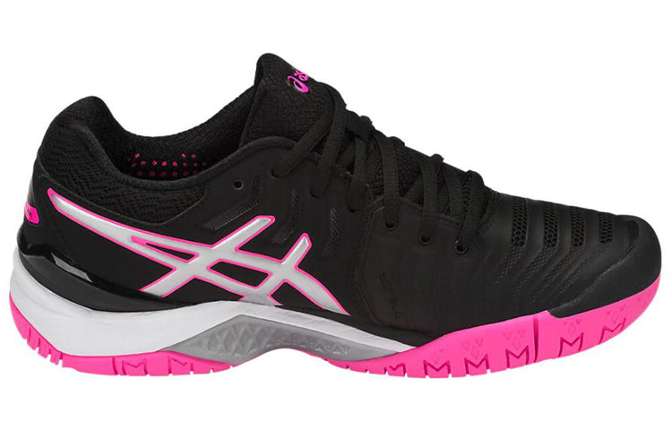 (WMNS) ASICS Gel Resolution 7 'Black Silver Hot Pink' E751Y-9093