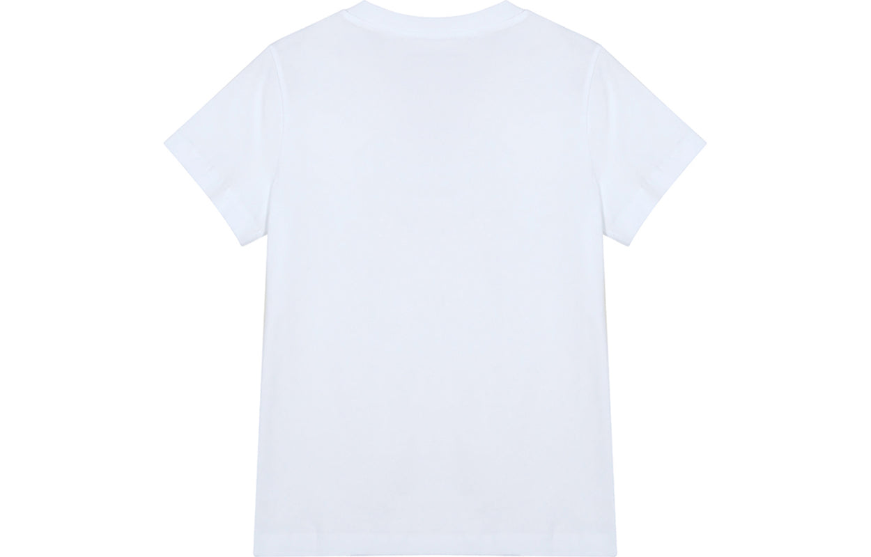 KENZO Small Tiger Head Embroidered Round Neck Short Sleeve White T-Shirt FA62TS8434SJ-01