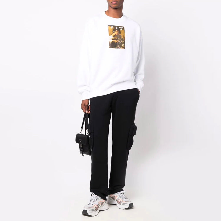 Men's Off-White FW21 Arrow Cargo Casual Pants/Trousers Loose Fit Black OMCH036F21FLE0041010
