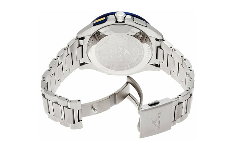 Casio Oceanus Fashion Sports Analog Watch 'Marine Blue Black Silver' OCW-G1100TG-1A2021Q
