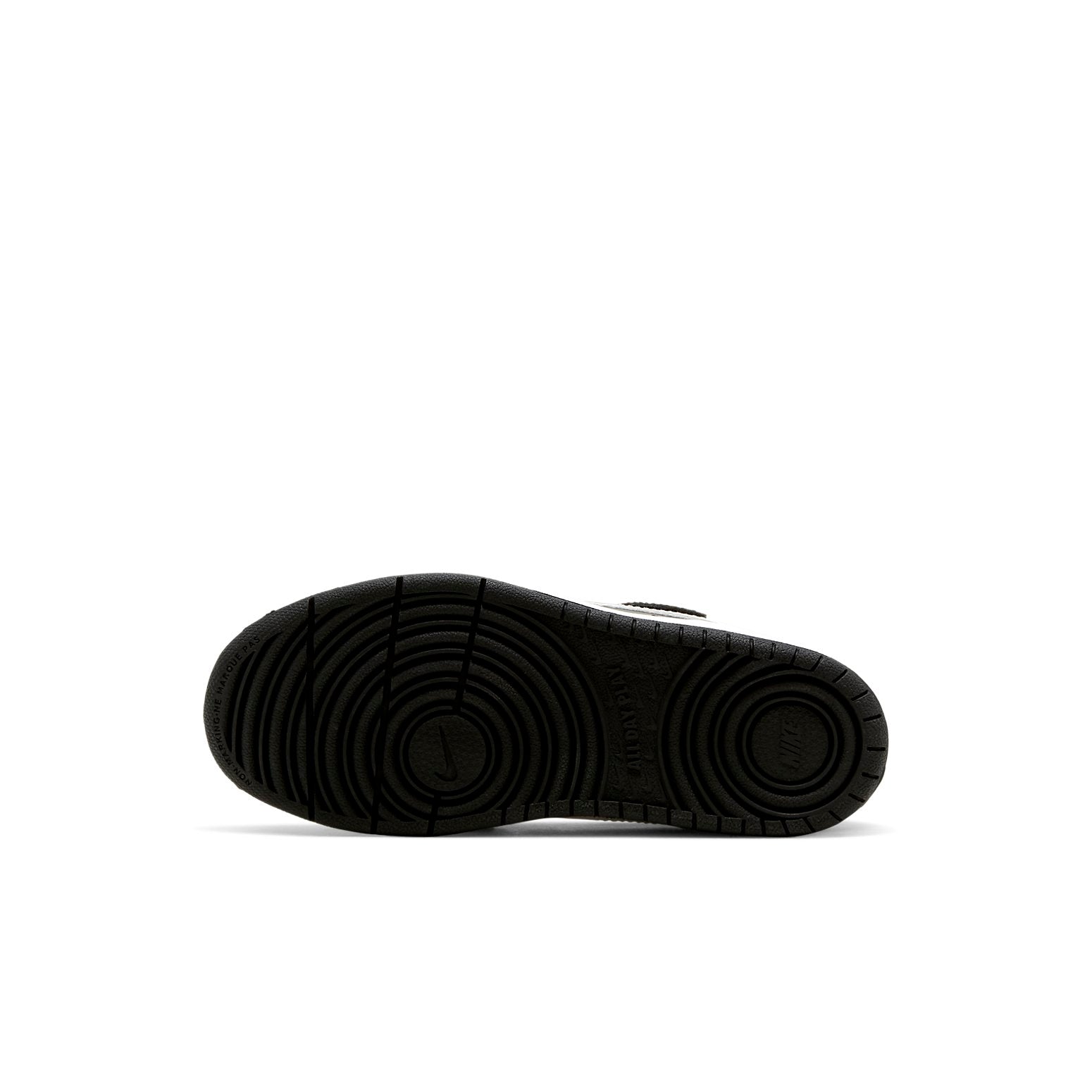 (PS) Nike Court Borough Low 2Velcro 'Black White' BQ5451-002