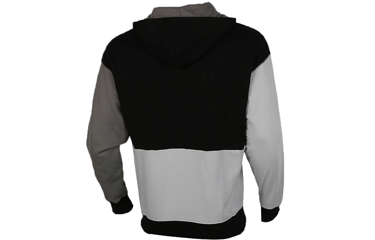 PUMA Cardigan hooded Colorblock Logo Jacket Black Gray 530712-01