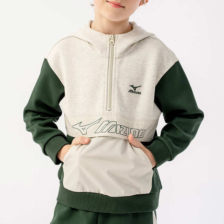 (GS) Mizuno Logo Hoodie 'Grey' 32CA3925