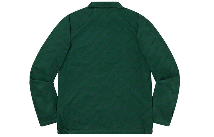 Supreme FW19 Week 5 Snap Front Jacquard Logos Twill Jacket logo SUP-FW19-590