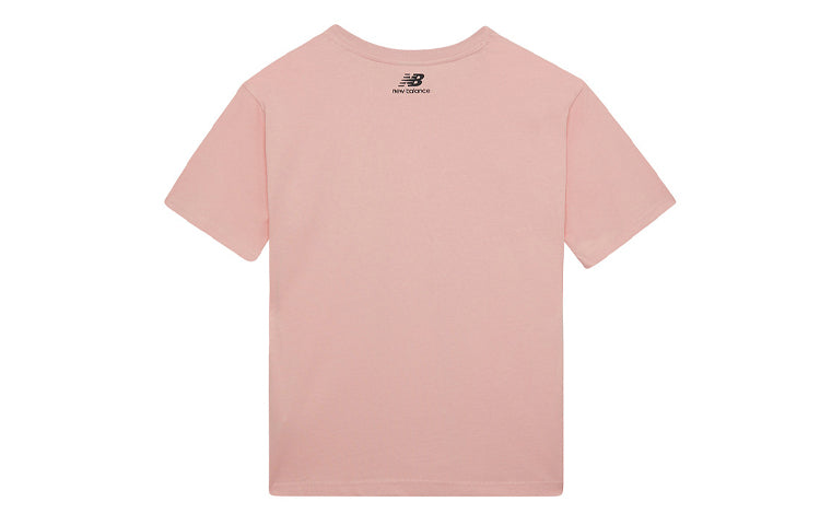 (WMNS) New Balance Love Printing Small Pocket Short Sleeve Pink Red AWT03364-1