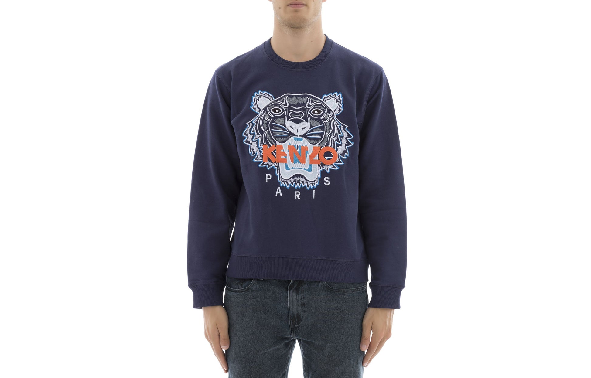 Men's KENZO Blue Tiger Head Pattern Sports F765SW0014XC-78