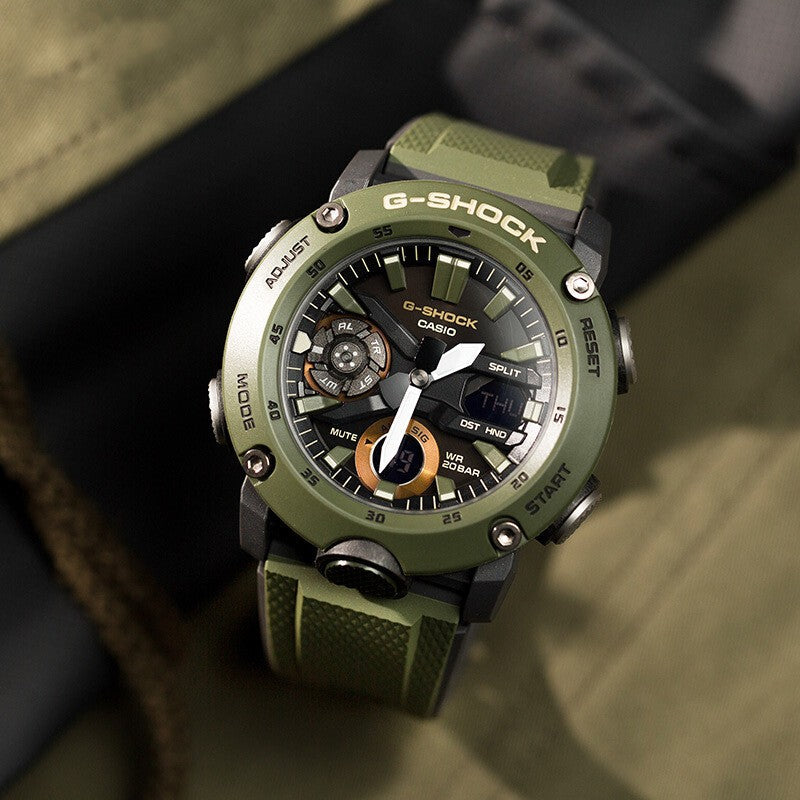 CASIO G-Shock Analog-Digital 'Green' GA-2000-3APR