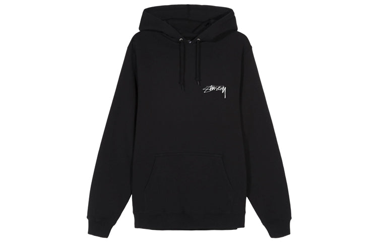 Stussy New Beat Hood Casual Printing Unisex Black 3923619