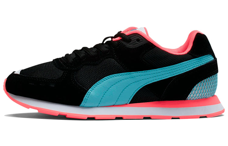 (WMNS) PUMA Vista Meatallic Sneakers Black/Blue/Pink 372250-01