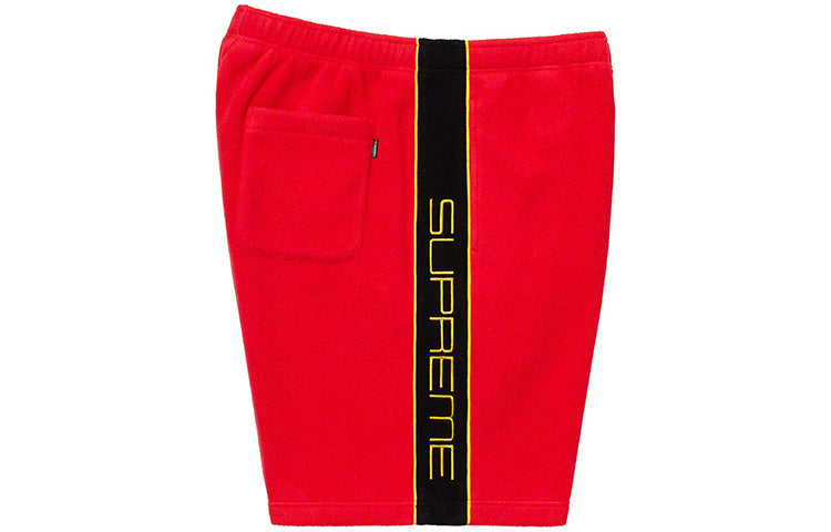 Supreme FW19 Week 10 Polartec Short Red Logo SUP-FW19-925
