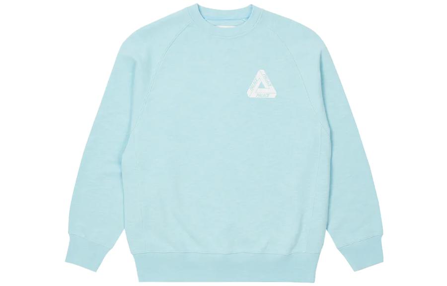 Palace Tri-Ferg Slub Crew 'Light Blue' P23CS142