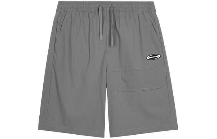 Skechers Mid-Waist Drawstring Straight Sports Shorts 'Grey' L224M059-040R