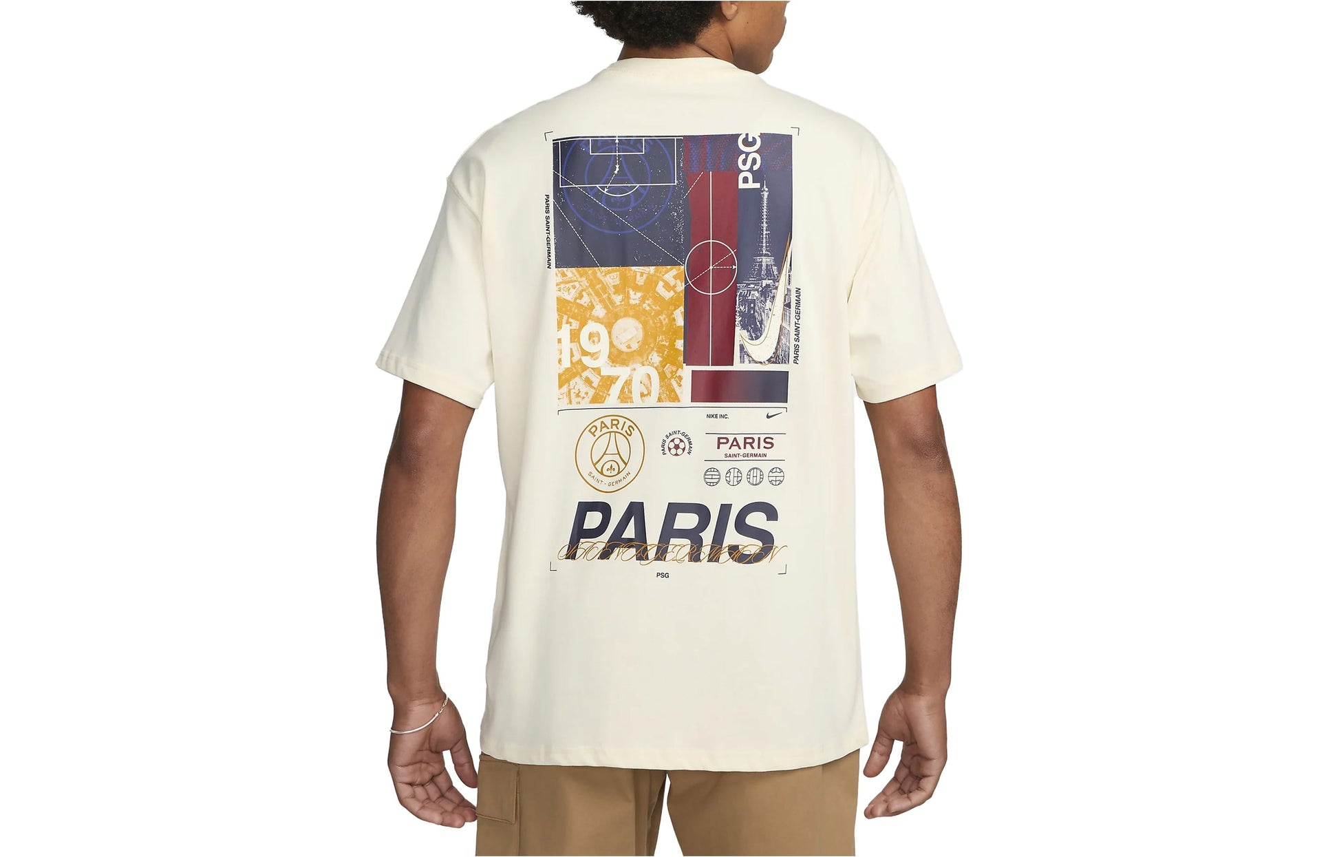 Nike PSG Original Max90 Short Sleeve T-Shirt 'Beige' FD1092-113