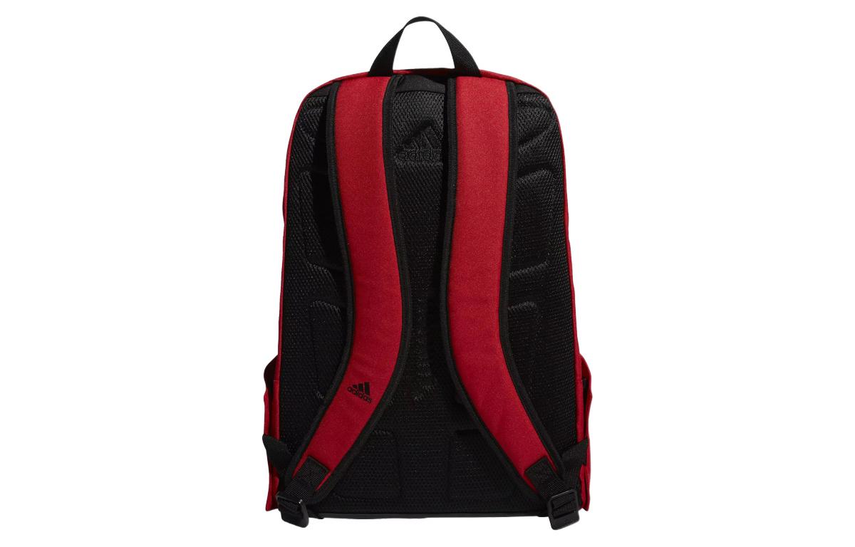 adidas Large logo Athleisure Casual Sports schoolbag backpack Unisex Red ED6891