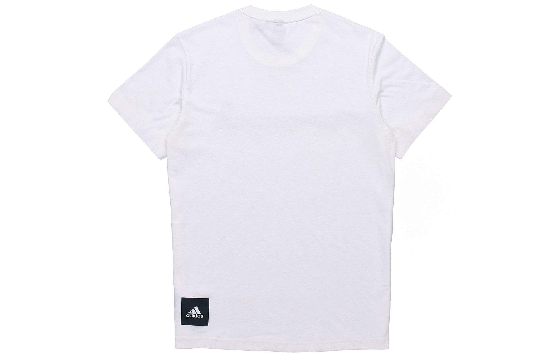 adidas Athleisure Casual Sports Round Neck Breathable Gym Short Sleeve White DZ2212
