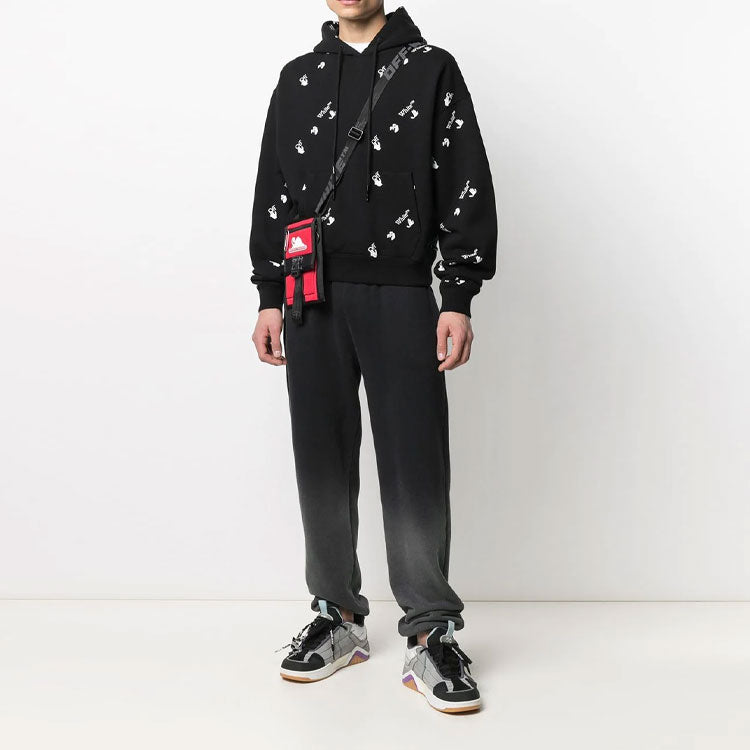 Off-White Men's SS21 Logo Sweatshirt Black OMBB037R21FLE0081001