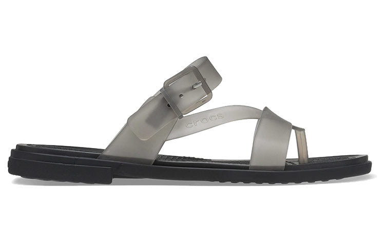 (WMNS) Crocs Shoes Sports slippers 'Translucent Black' 207173-001