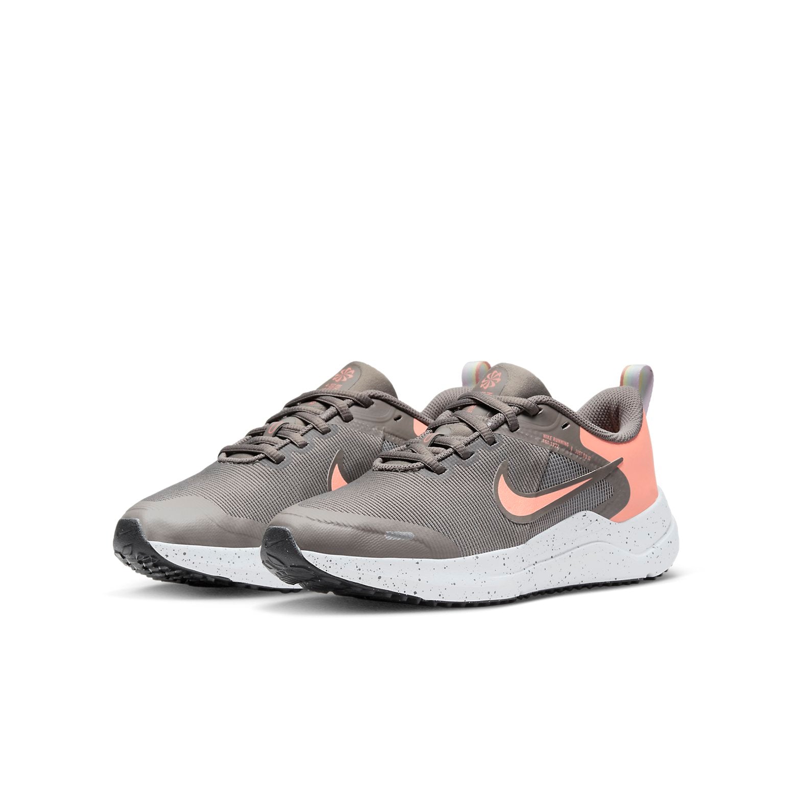 (GS) Nike Downshifter 12 Pavement 'Grey Pink' DM4192-401