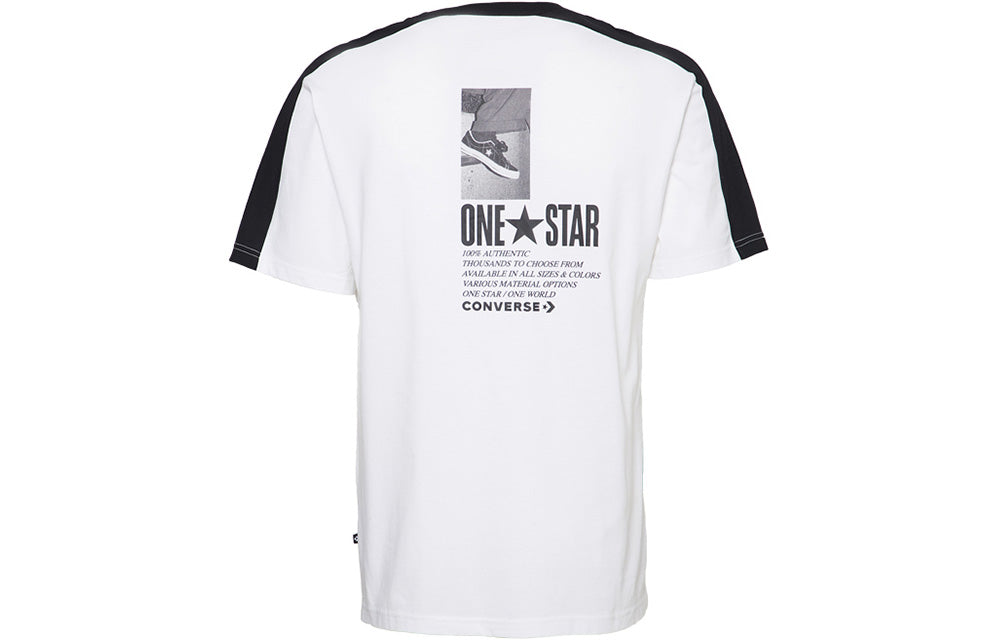 Converse One Star Panel T-Shirt Asia Sizing 'White' 10016941-A01