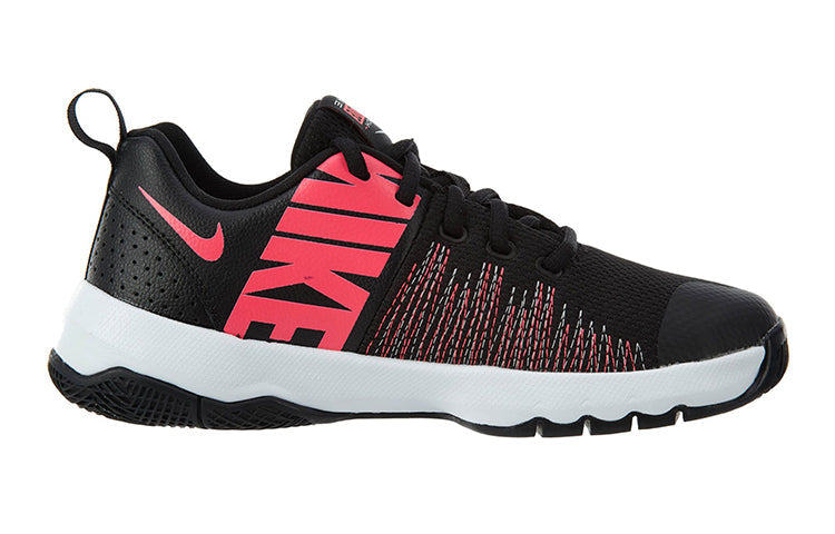 (GS) Nike Team Hustle Quick 'Black Racer Pink' 922680-003