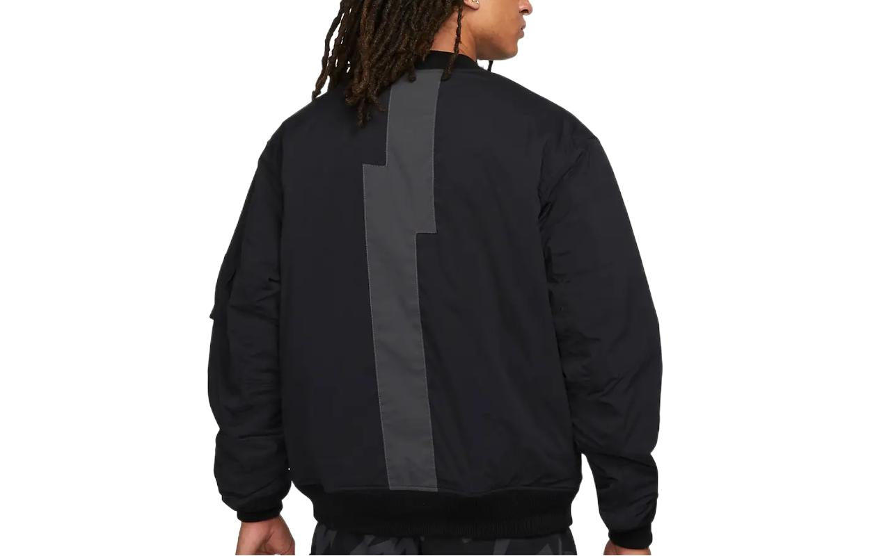 Nike Solid Color Pocket aviator Jacket Black DJ5867-010