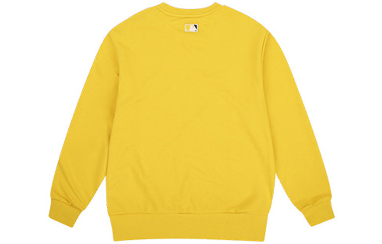 MLB New York Yankees Embroidered Pattern Loose Round Neck Unisex Yellow 31MTC1941-50Y