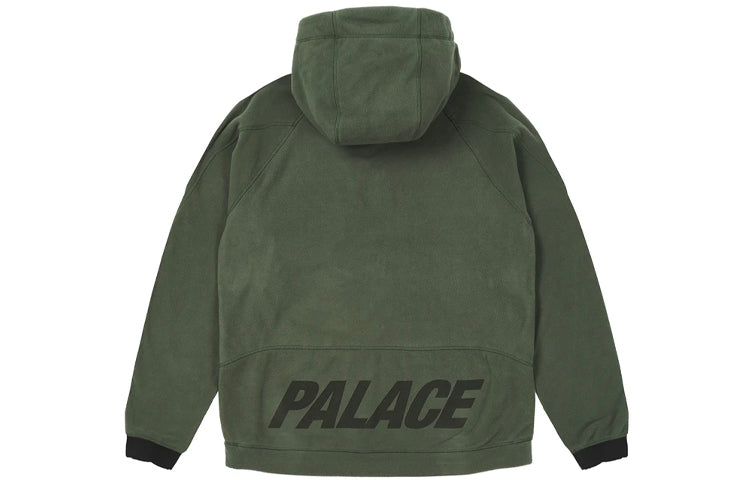 Palace FW21 Polar Fleece Asymmetric Jacket 'Green' P21JK060