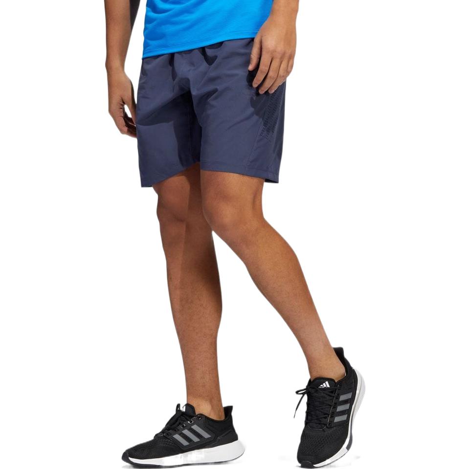 Men's adidas Solid Color Straight Shorts Navy Blue HE6807
