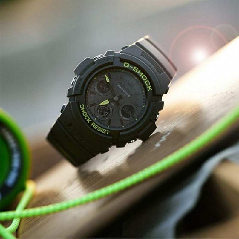 CASIO G-Shock Analog-Digital 'Black Green' AWR-M100SDC-1A