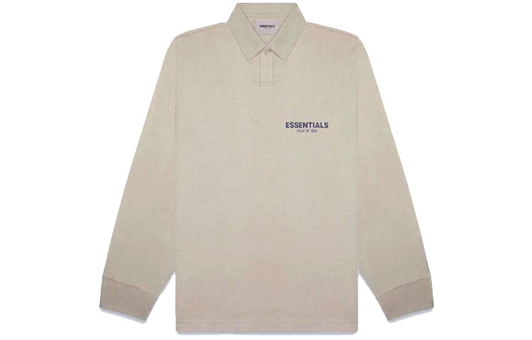 Fear of God Essentials FW20 Long Sleeve Polo Shirt 'Olive' FOG-FW20-348
