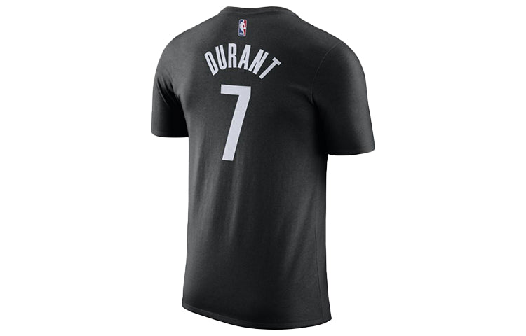 Nike NBA Brooklyn Nets Durant Basketball Sports Printing Round Neck Short Sleeve Black BQ1514-016