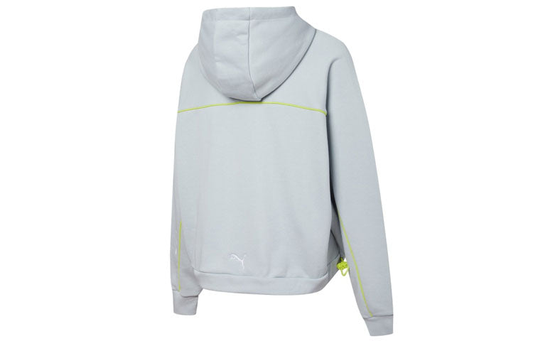 (WMNS) PUMA x Roaringwild Hoodie 'Grey Yellow' 532598-71