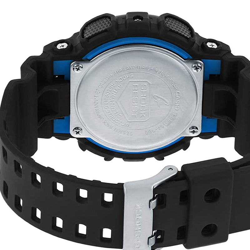 CASIO G-Shock Analog-Digital 'Black Blue' GA-100-1A2D