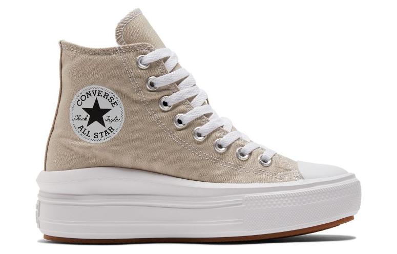 (WMNS) Converse Chuck Taylor All Star Move Platform High 'Beach Stone' A04365C