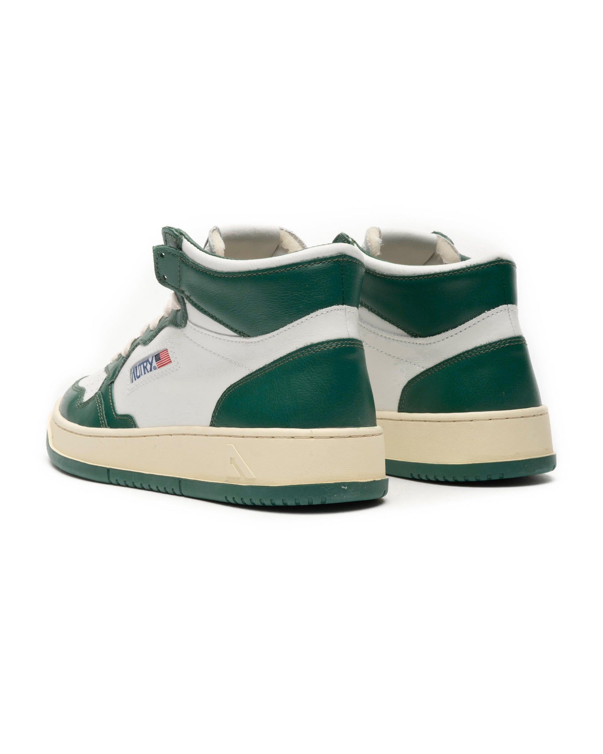 AUTRY Medalist Mid Bicolor 'White Green' AUMM-WB11