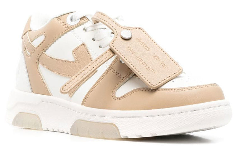 (WMNS) Off-White Out Of Office Low-Top Sneaker 'Tan White' OWIA259S22LEA0010117