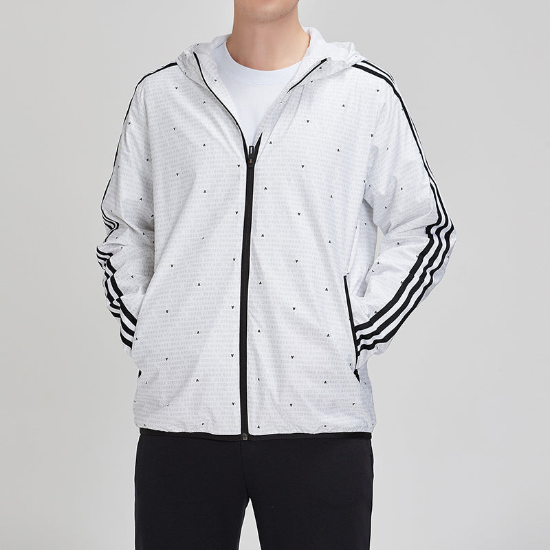 adidas Wb Aop 3s Woven Casual Sports Hooded Jacket White DW4622
