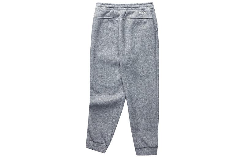 (GS) Skechers Drawstring Fleece Tight Knit Pants 'Grey' L423G006-00RP
