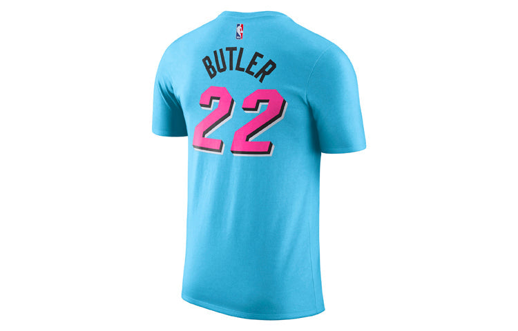 Nike Miami Heat DRI-FIT NBA Quick Dry Short Sleeve Blue BV8774-425
