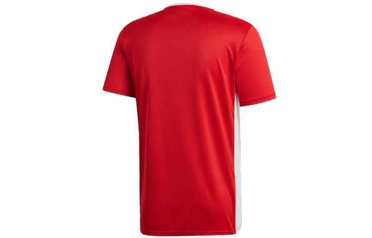 adidas Entrada 18 Stripe Colorblock Short Sleeve Red CF1038