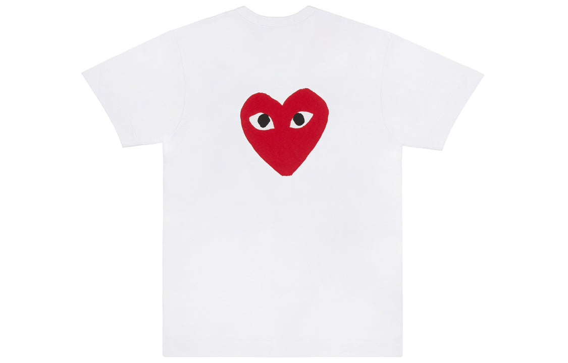 (WMNS) COMME des GARCONS PLAY Double Sided Short Sleeves Tee 'White' AZ-T221-051-1