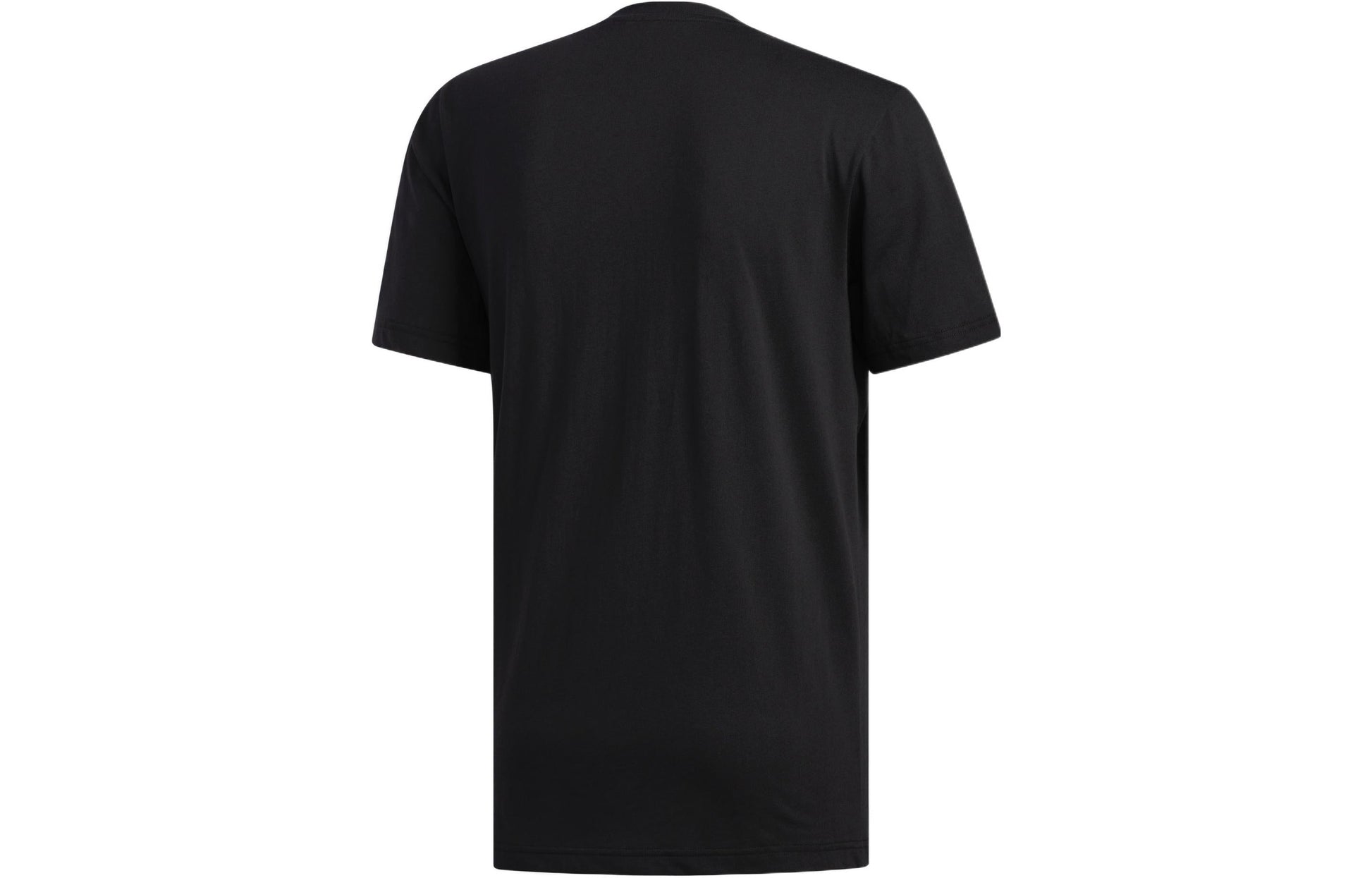 Men's adidas Printing Round Neck Pullover Short Sleeve Black T-Shirt FM2811