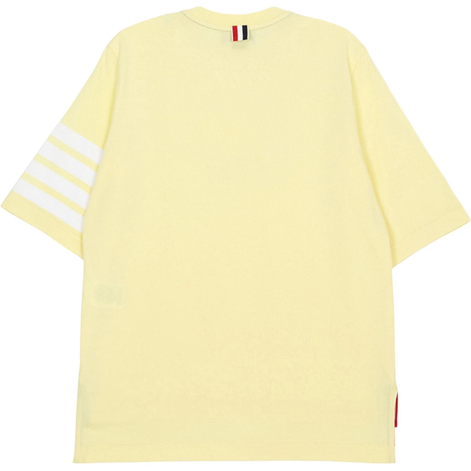 (WMNS) THOM BROWNE Short Sleeve T-Shirt 'Yellow' FJS102G-07862-740