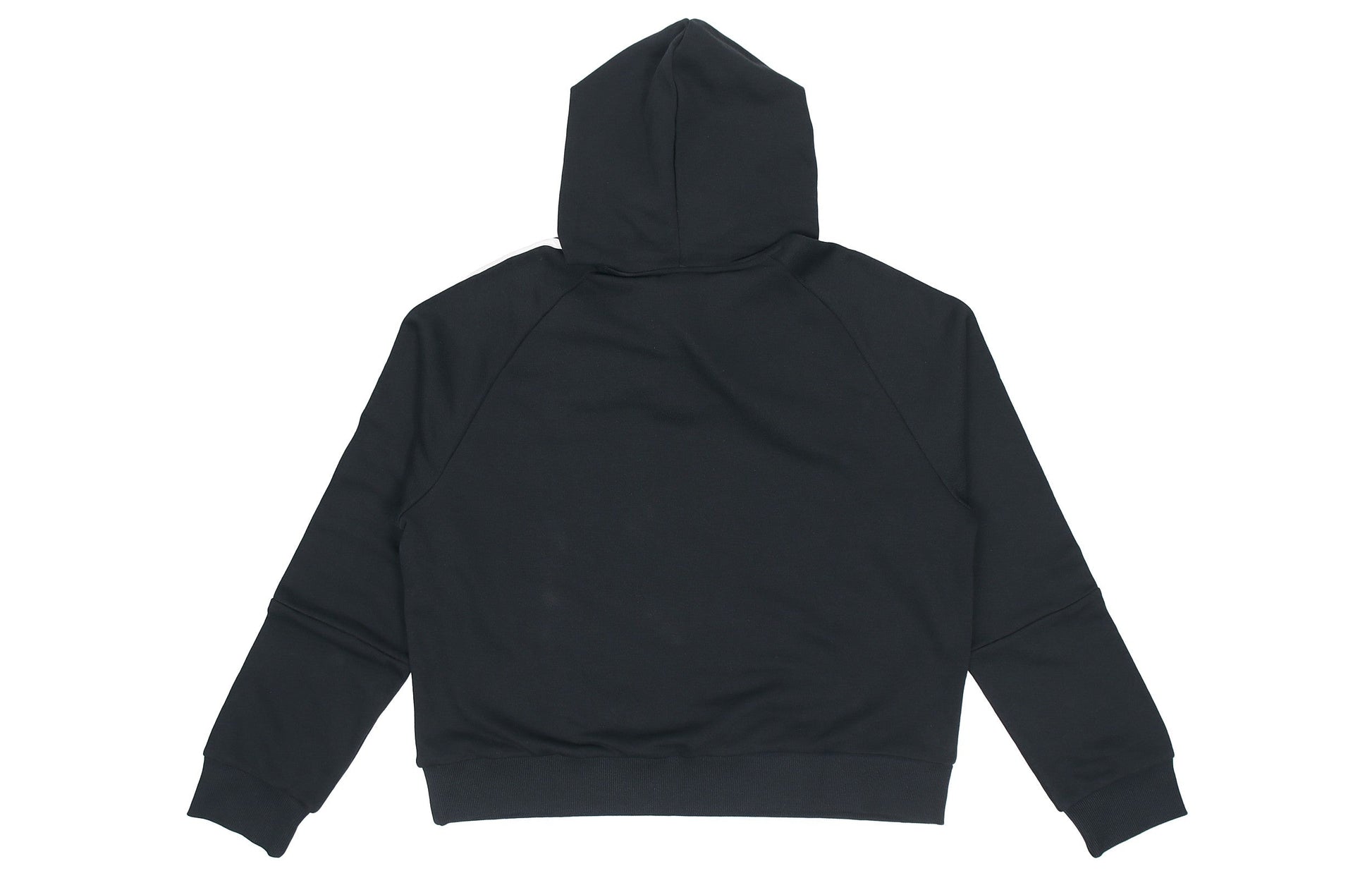 (WMNS) adidas Loose-Cut 3-Stripes Cropped Hoodie 'Black' GL1460