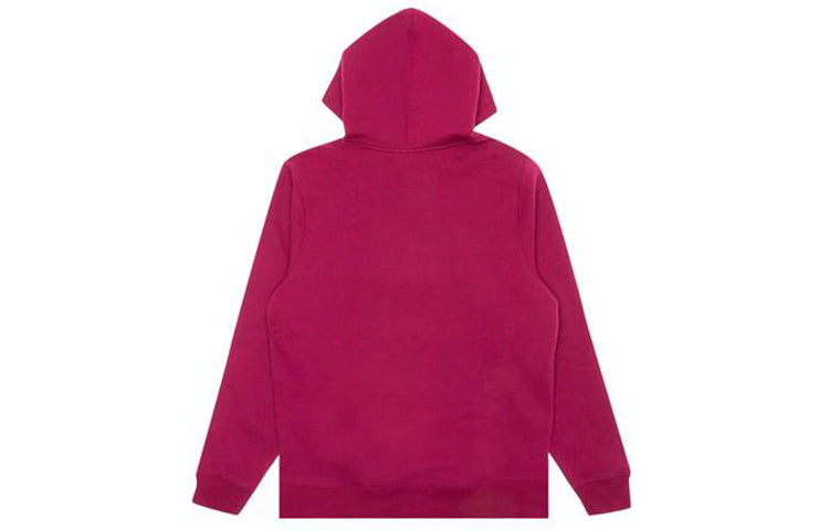 Stussy Chenille Crown Applique Sweatshirt Classic Fleece Lined Unisex Red 118352