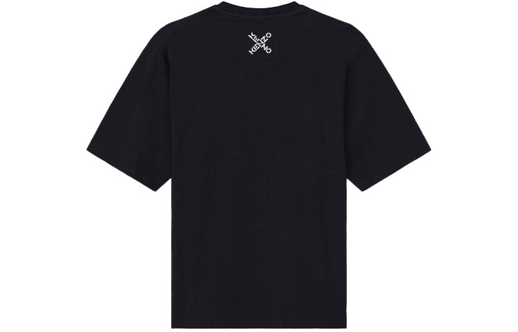 KENZO SS21 Sport Series Logo Letter Printing Male Black FA65TS5024SJ-99